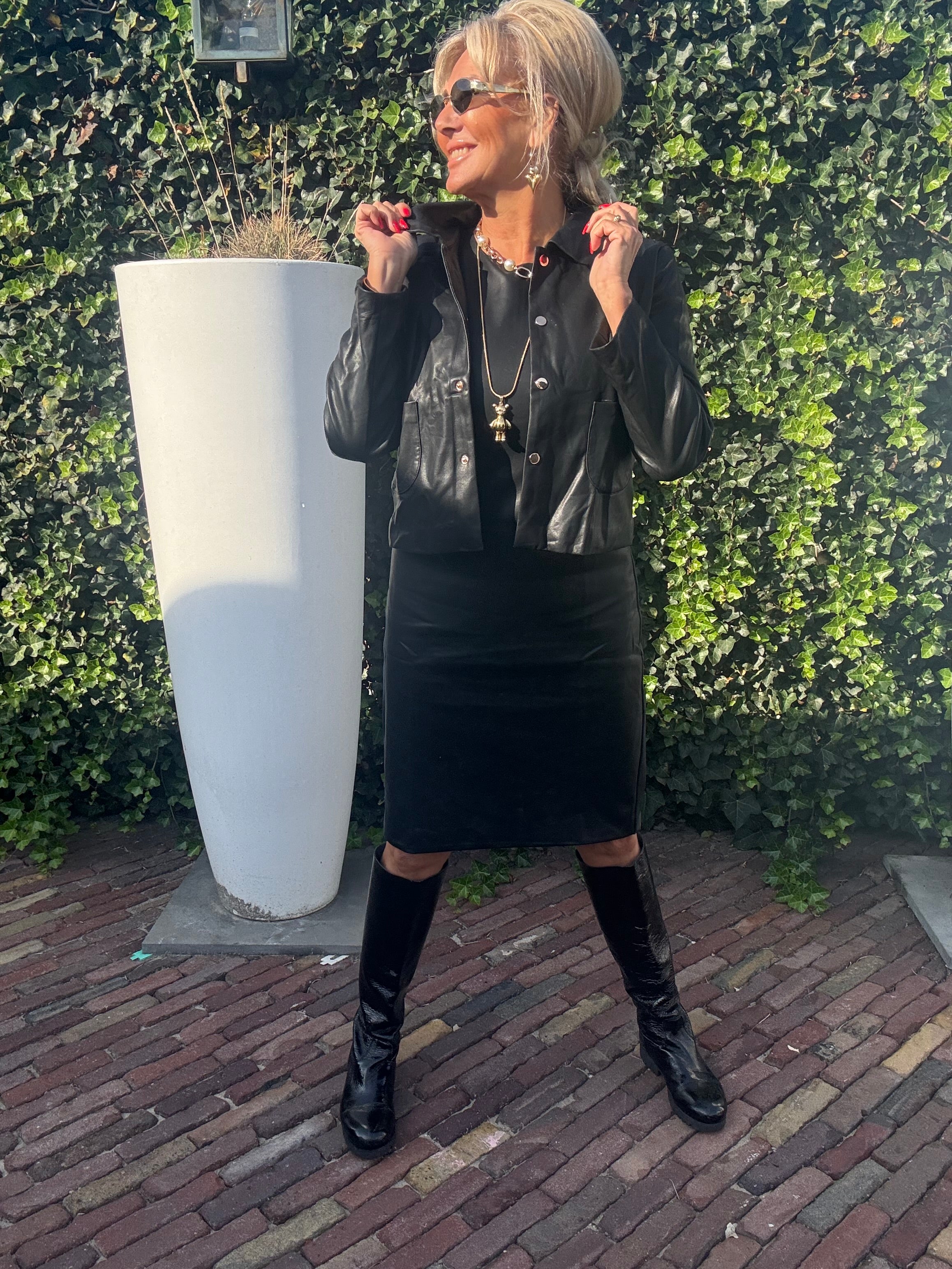 Jasje 🖤 Leatherlook Jill Zwart